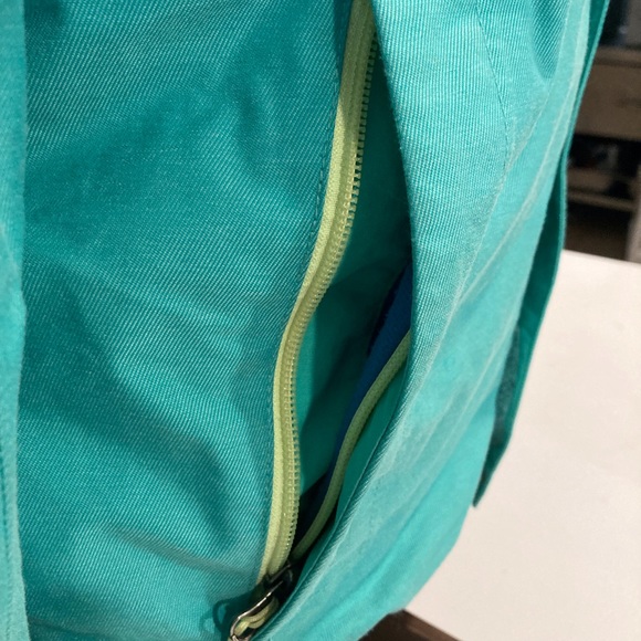 North Face Snowboarding Powder Snow Coat Women Size Medium Green/Blue EC. - Picture 6 of 16